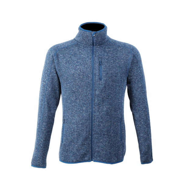 3-colored melange fleece Jacket