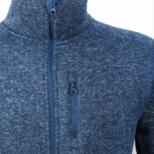 3-colored melange fleece Jacket - Image 2