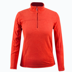 Custom Women's Knitted Pullover with Half Zipper