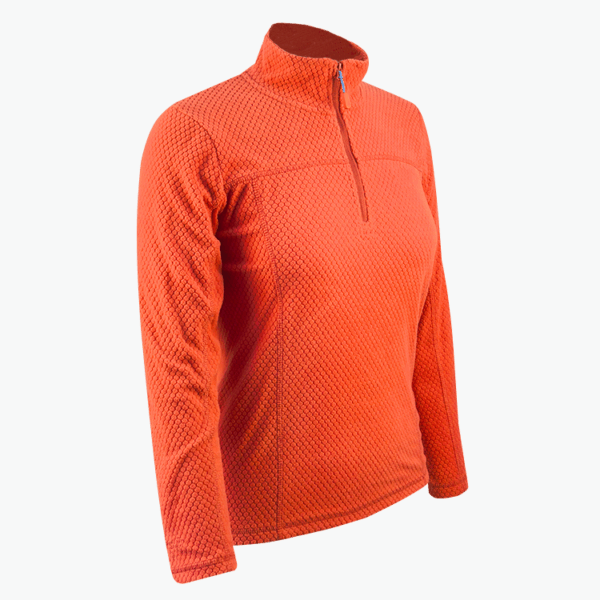 Custom Women's Knitted Pullover with Half Zipper - Image 2