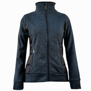 Custom Women's Jacquard Fleece and Padding Hybrid Jacket