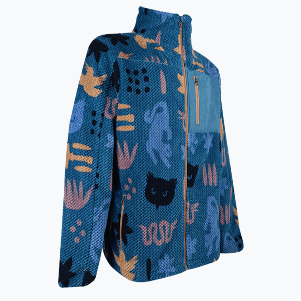 Custom Men’s Printed Jacquard Polar Fleece Jacket - Image 2