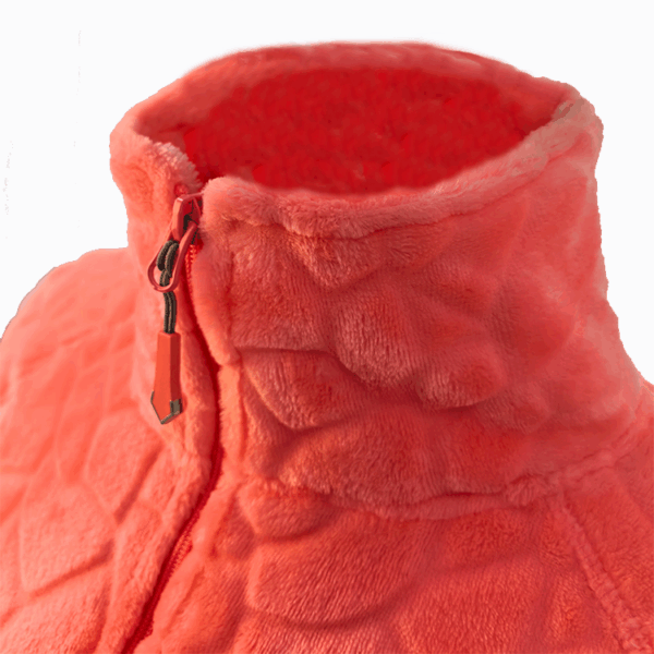 Custom Women's Jacquard Coral Fleece Jacket - Image 6