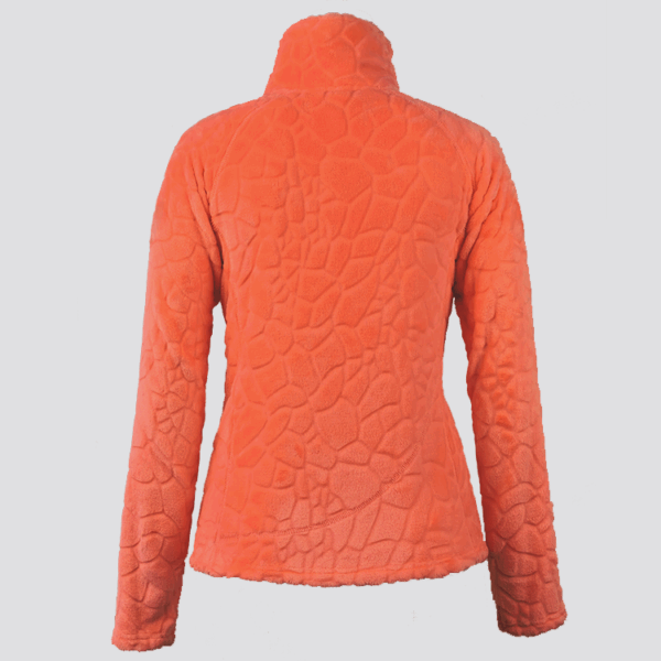 Custom Women's Jacquard Coral Fleece Jacket - Image 3