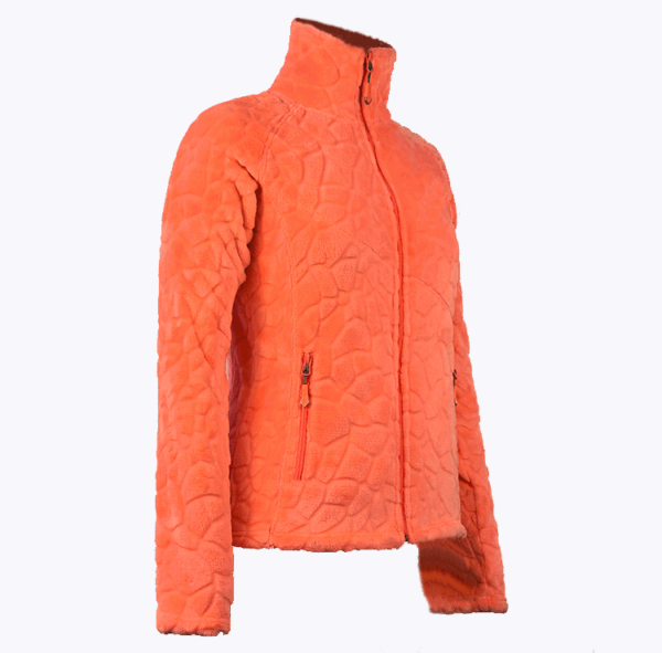 Custom Women's Jacquard Coral Fleece Jacket - Image 2