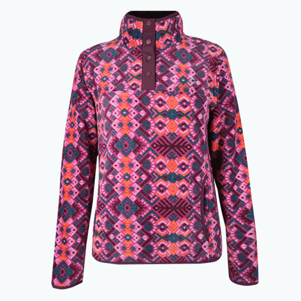 Custom Women's Printed Jacquard Polar Fleece Jacket