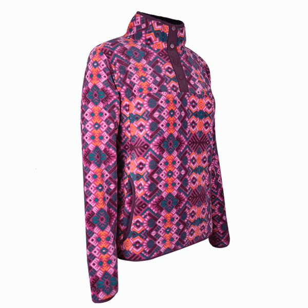 Custom Women's Printed Jacquard Polar Fleece Jacket - Image 2