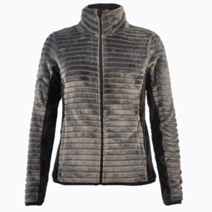 Custom Women's Striped Coral Fleece Riding Jacket