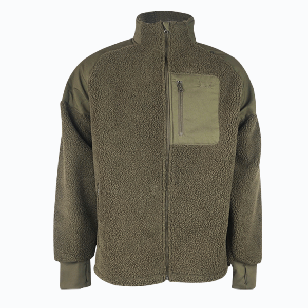 Custom Men's Teddy fleece Bonded Microfleece Full Zip Jacket