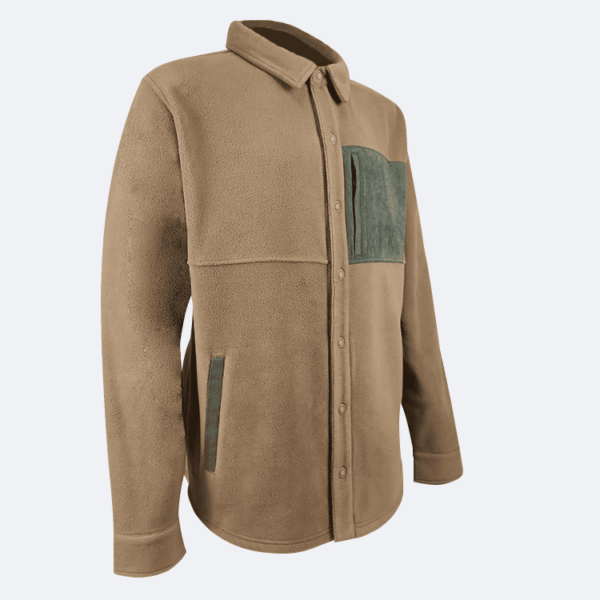 Custom fleece boned mens top shirt